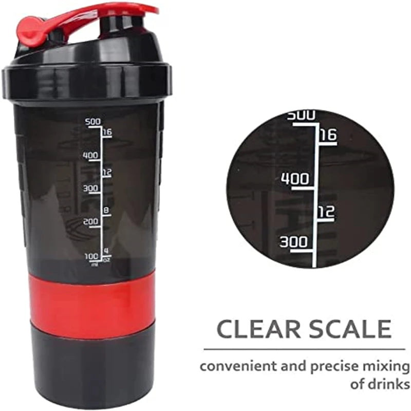 3-Layer Shaker Protein Bottle