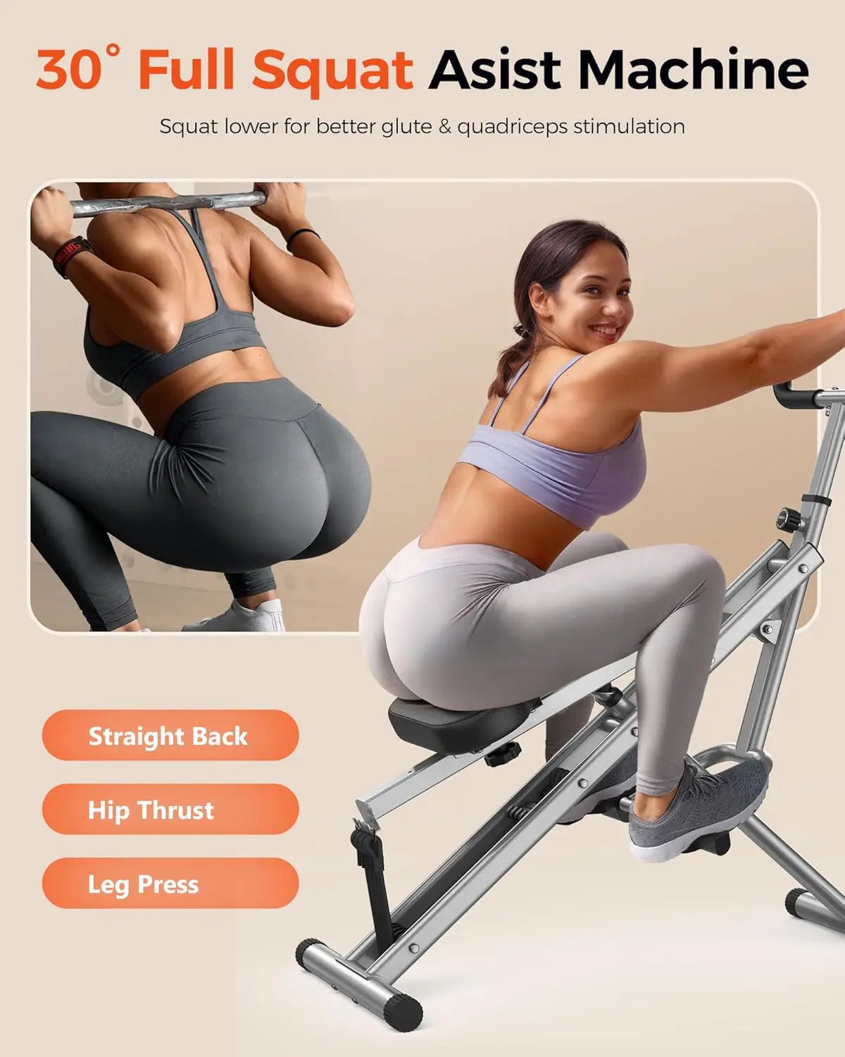 Foldable Squat Machine