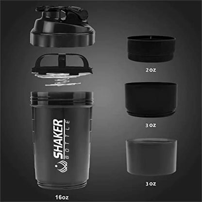 3-Layer Shaker Protein Bottle